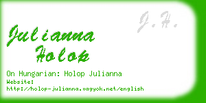 julianna holop business card